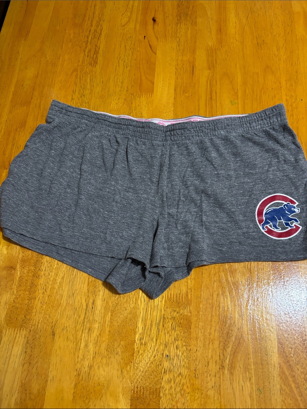 PINK Victoria's Secret Gray Lounge Shorts with Team Patch